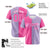 Custom Pink Light Purple Authentic Split Fashion Baseball Jersey