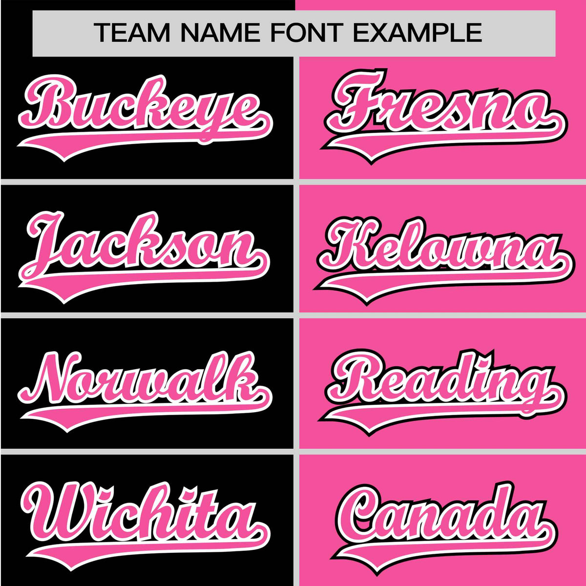 Custom Black Pink Authentic Split Fashion Baseball Jersey