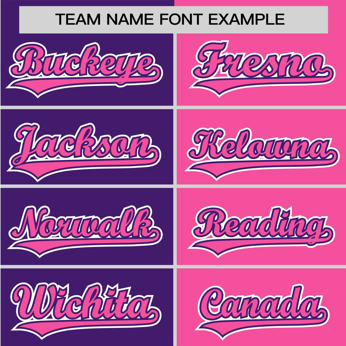 Custom Purple Pink Authentic Split Fashion Baseball Jersey