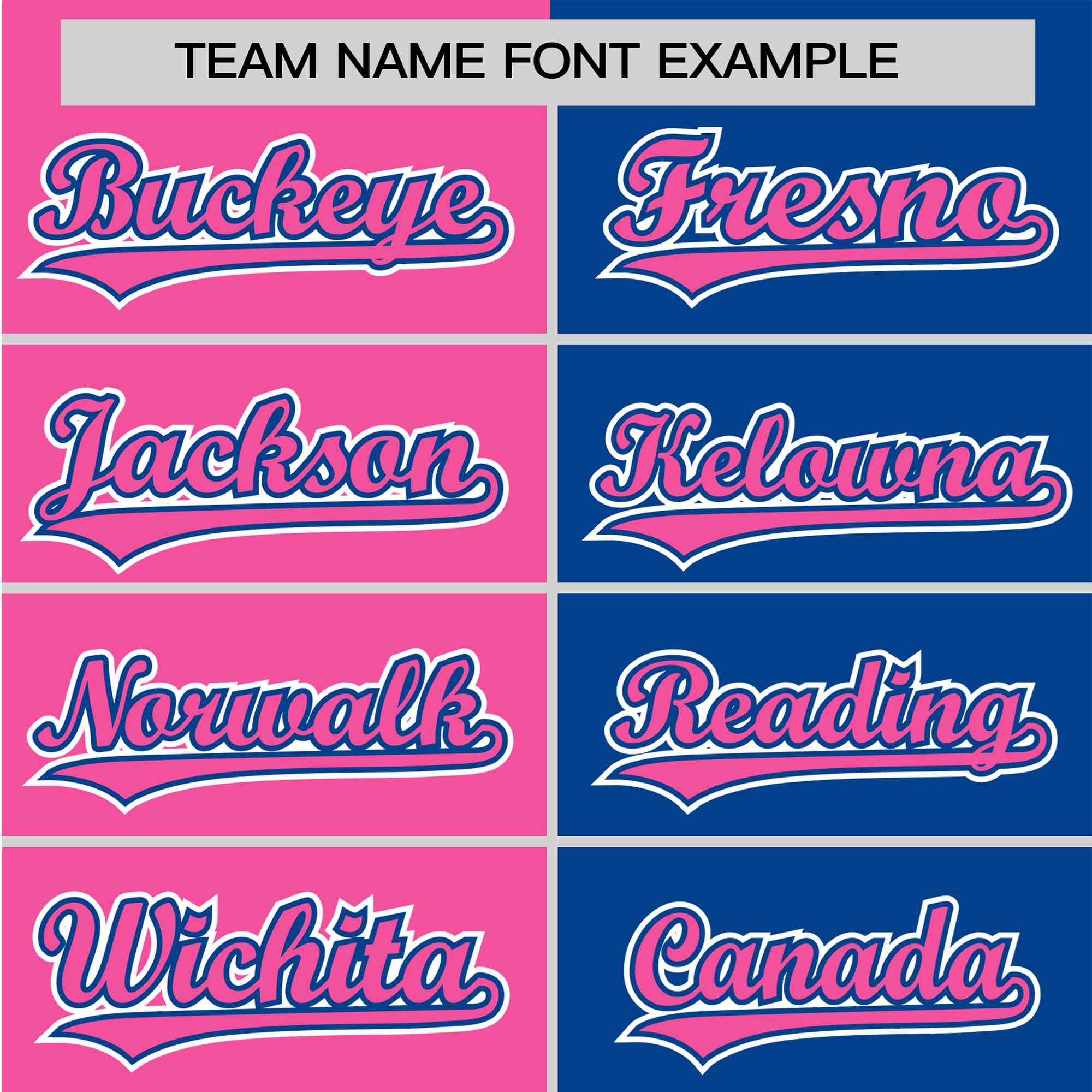 Custom Pink Royal Blue Authentic Split Fashion Baseball Jersey