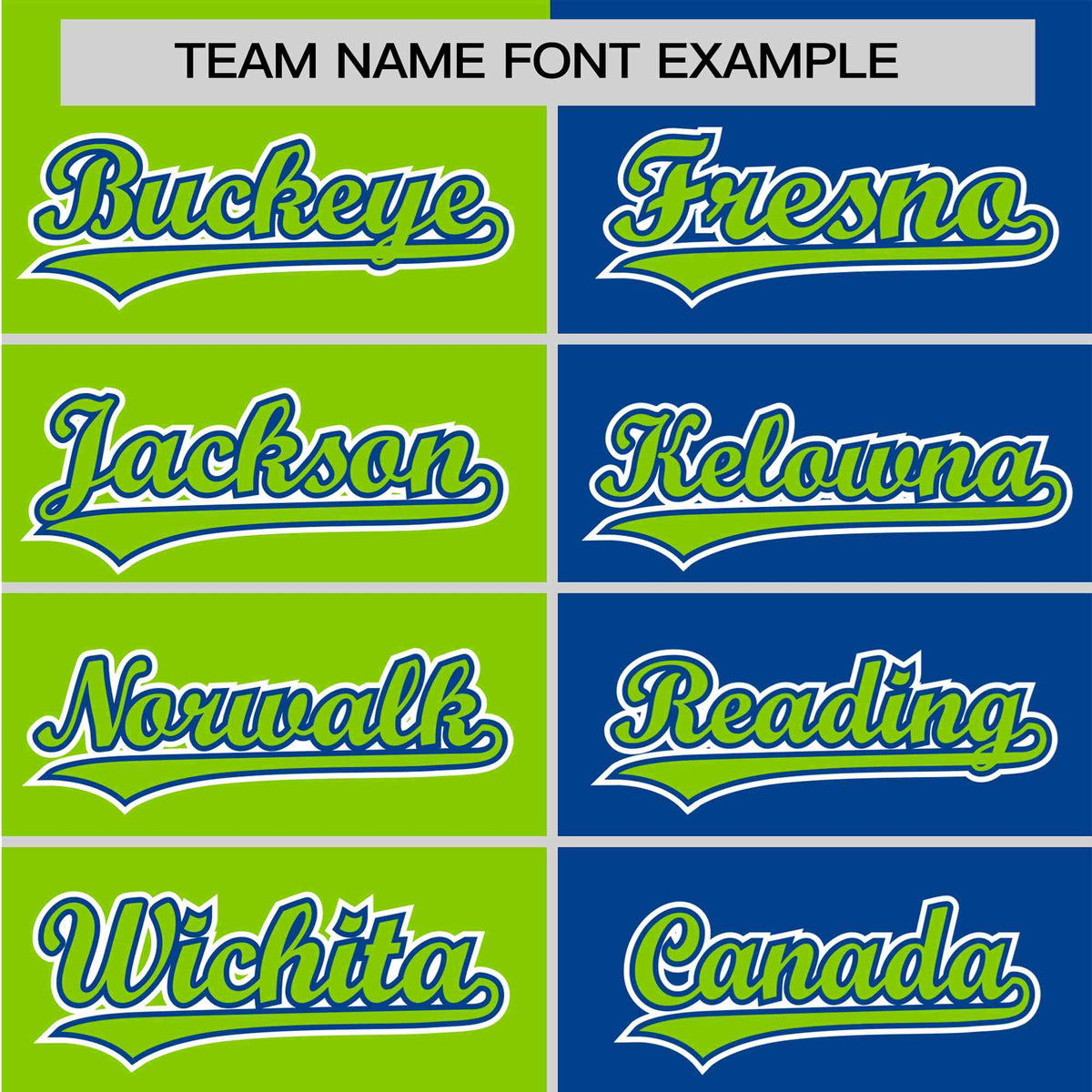 Custom Neon Green-Royal Blue Authentic Split Fashion Baseball Jersey