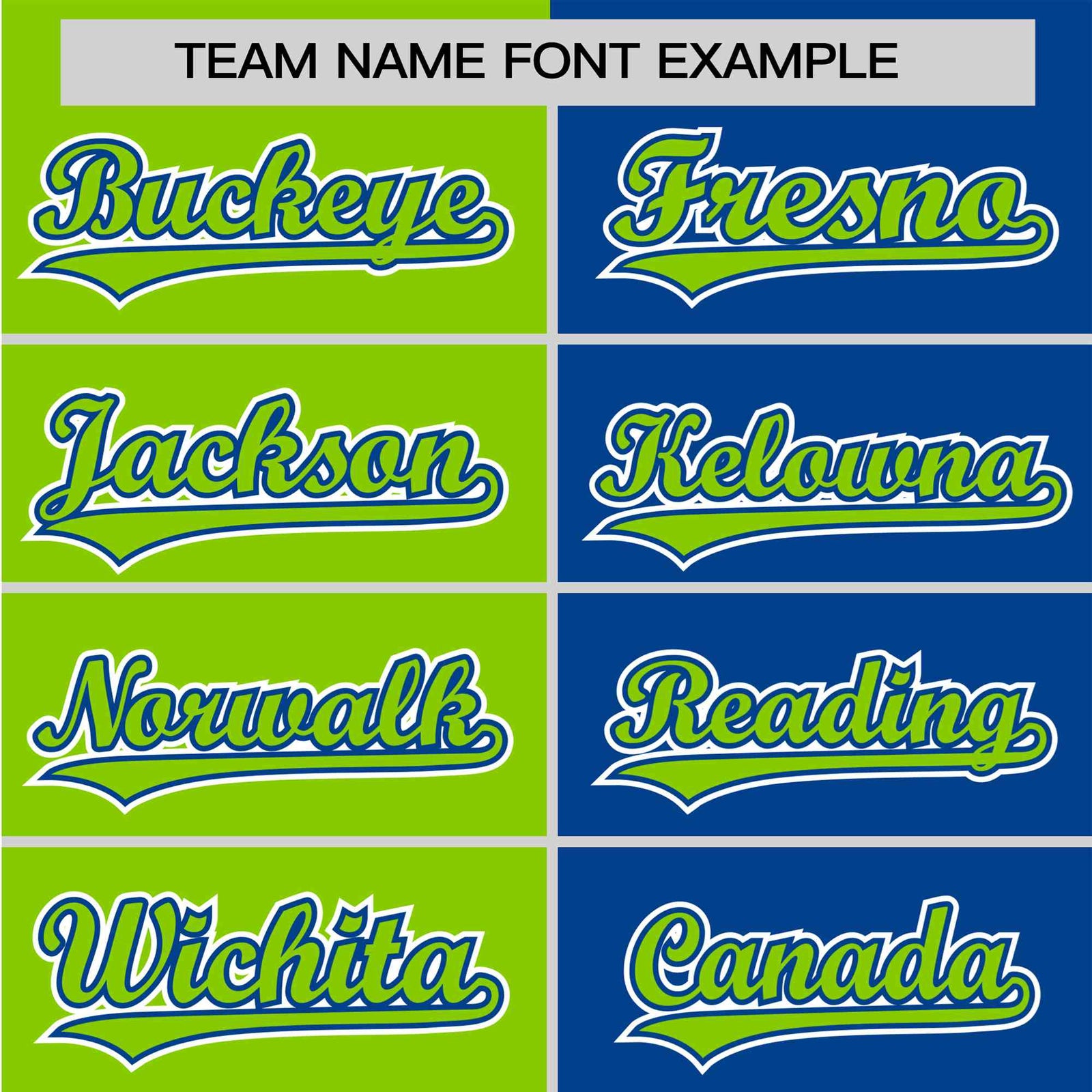 Custom Neon Green-Royal Blue Authentic Split Fashion Baseball Jersey