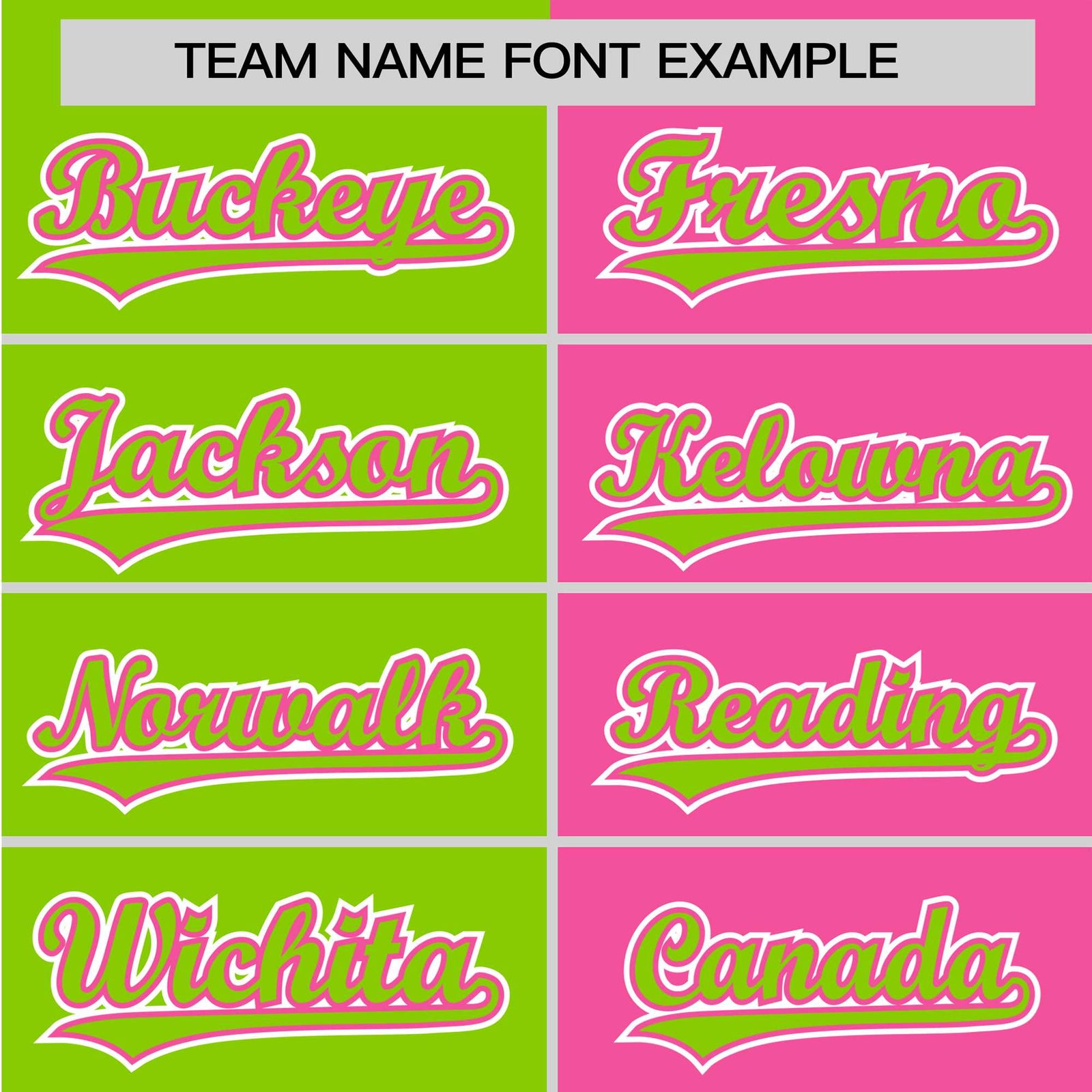 Custom Neon Green Pink Authentic Split Fashion Baseball Jersey