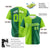 Custom Neon Green-Kelly Green Authentic Split Fashion Baseball Jersey