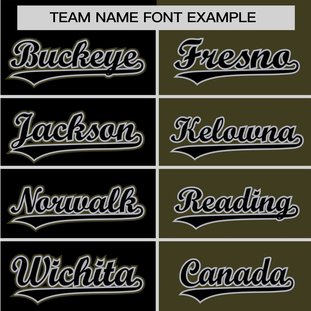 Custom Black Olive Authentic Split Fashion Baseball Jersey