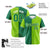 Custom Kelly Green-Neon Green Authentic Split Fashion Baseball Jersey