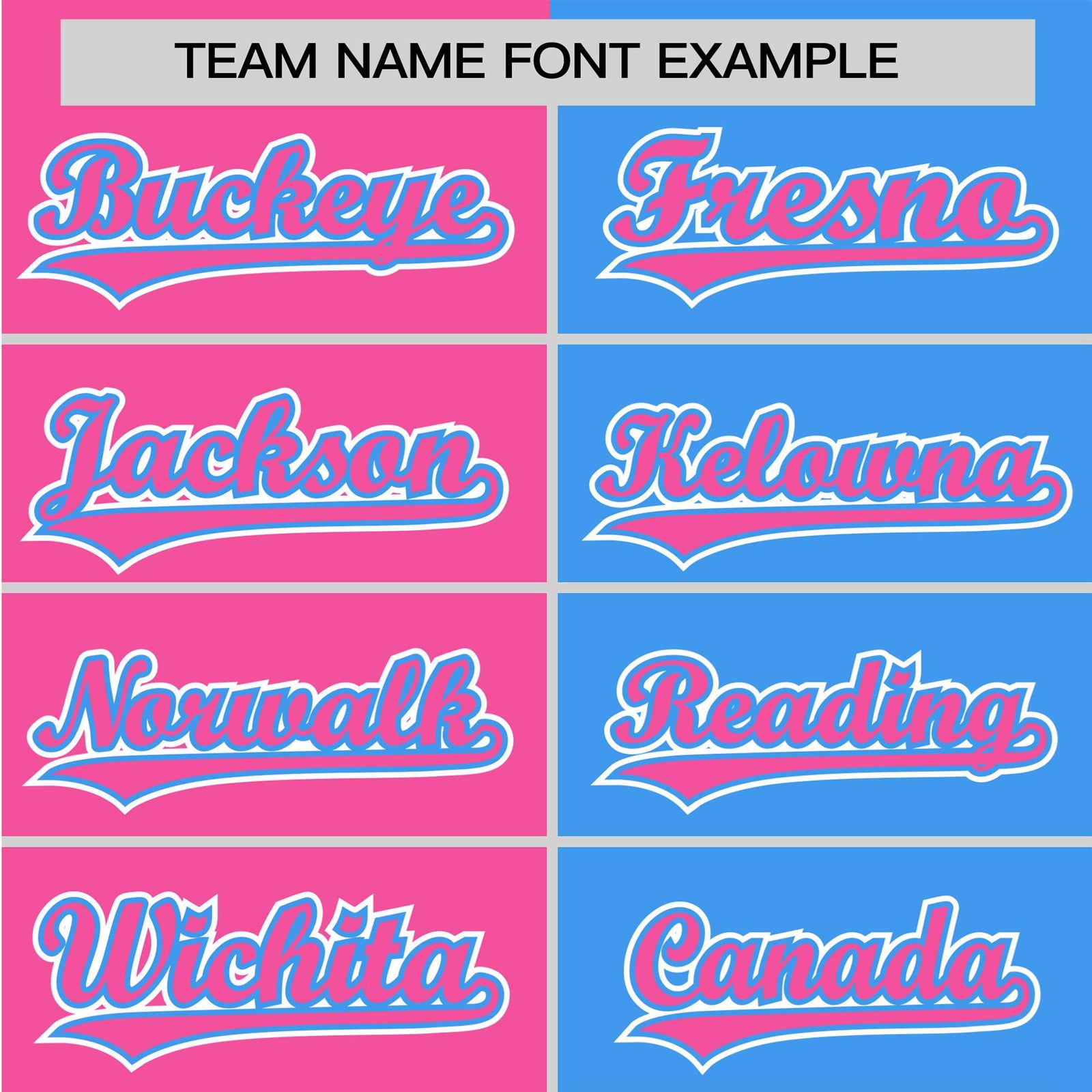Custom Pink Powder Blue Authentic Split Fashion Baseball Jersey