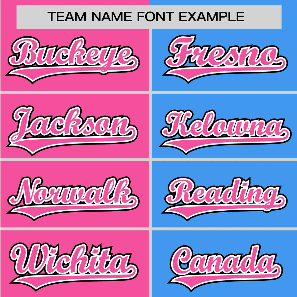 Custom Pink Powder Blue Authentic Split Fashion Baseball Jersey