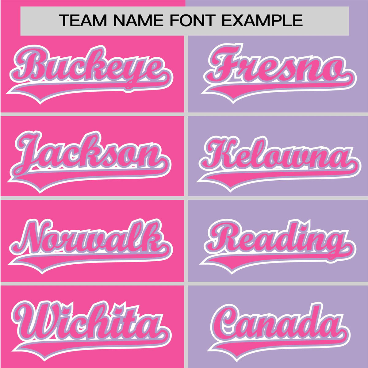 Custom Pink Light Purple Authentic Split Fashion Baseball Jersey