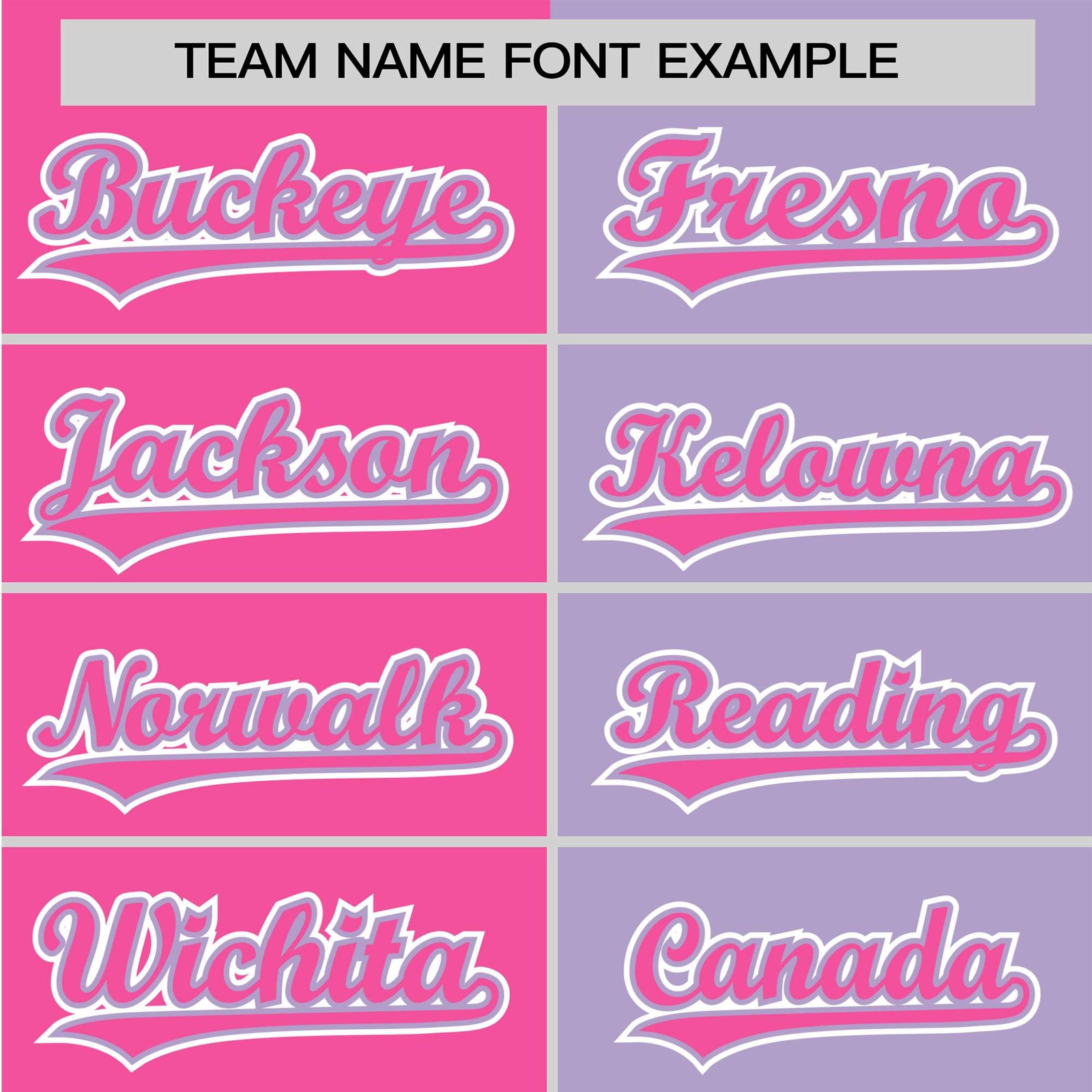 Custom Pink Light Purple Authentic Split Fashion Baseball Jersey