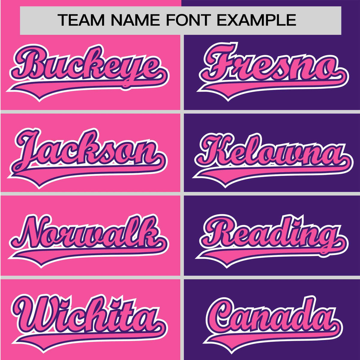 Custom Pink Purple Authentic Split Fashion Baseball Jersey
