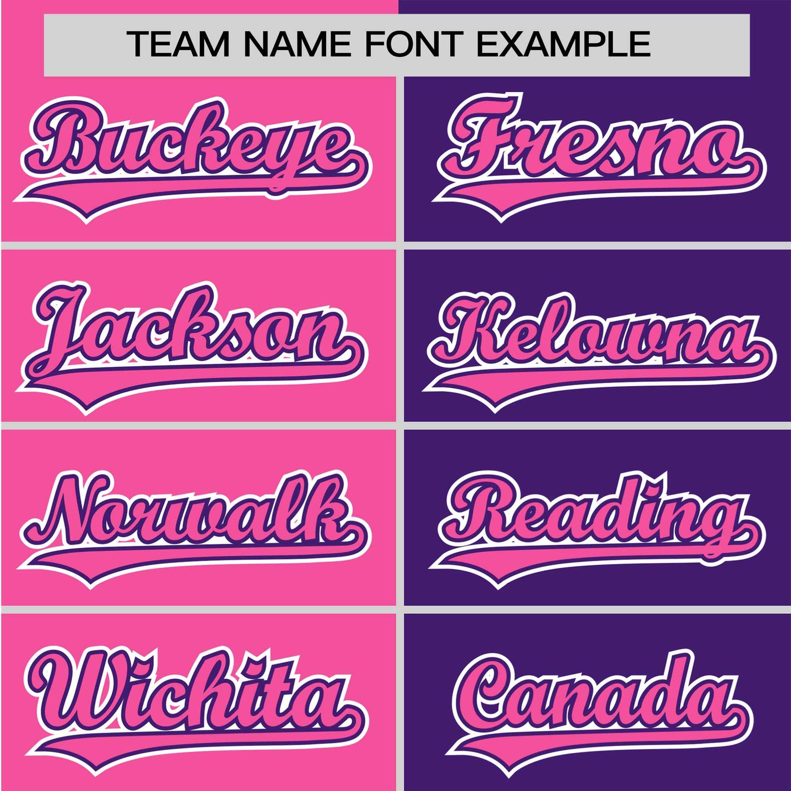 Custom Pink Purple Authentic Split Fashion Baseball Jersey