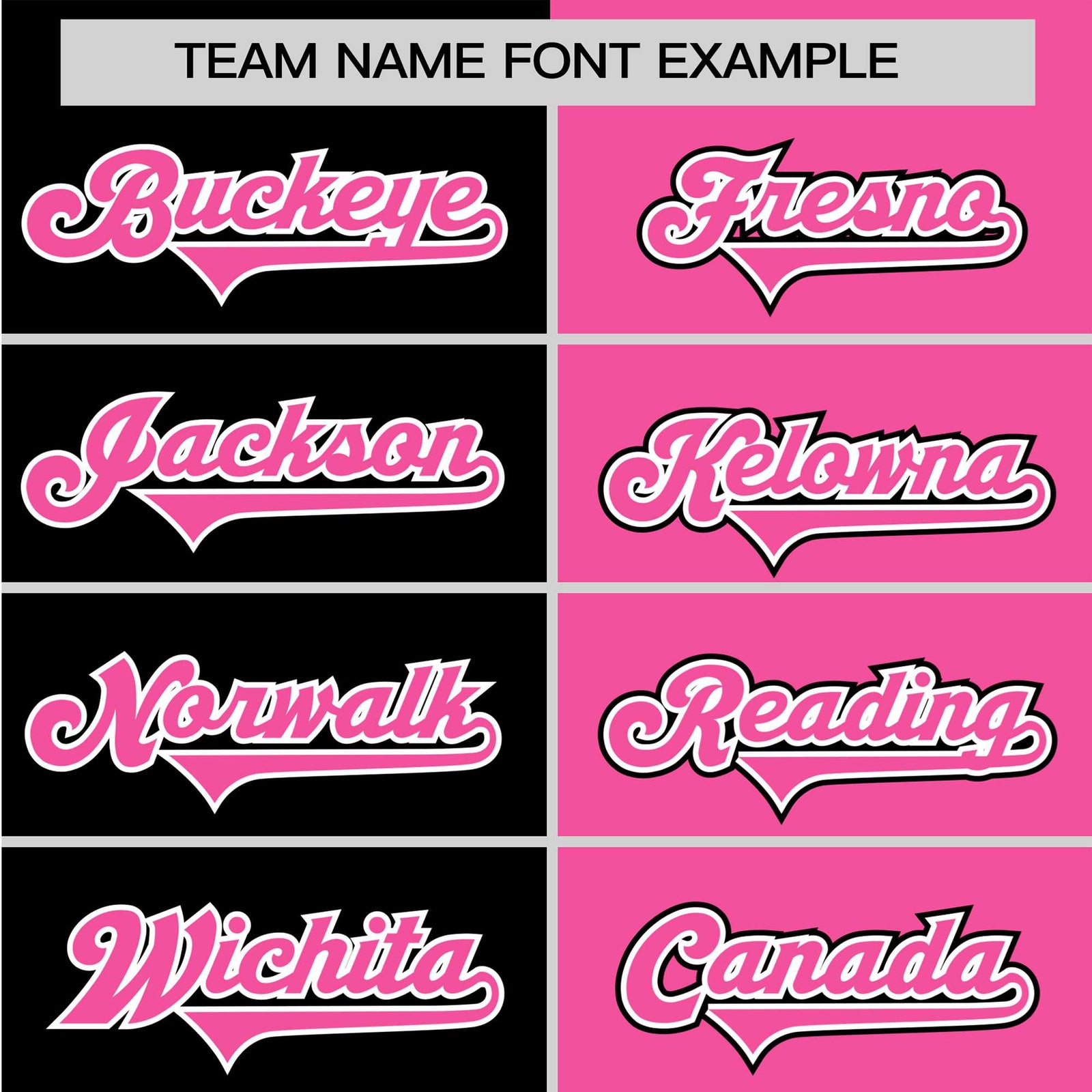 Custom Black Pink Authentic Split Fashion Baseball Jersey