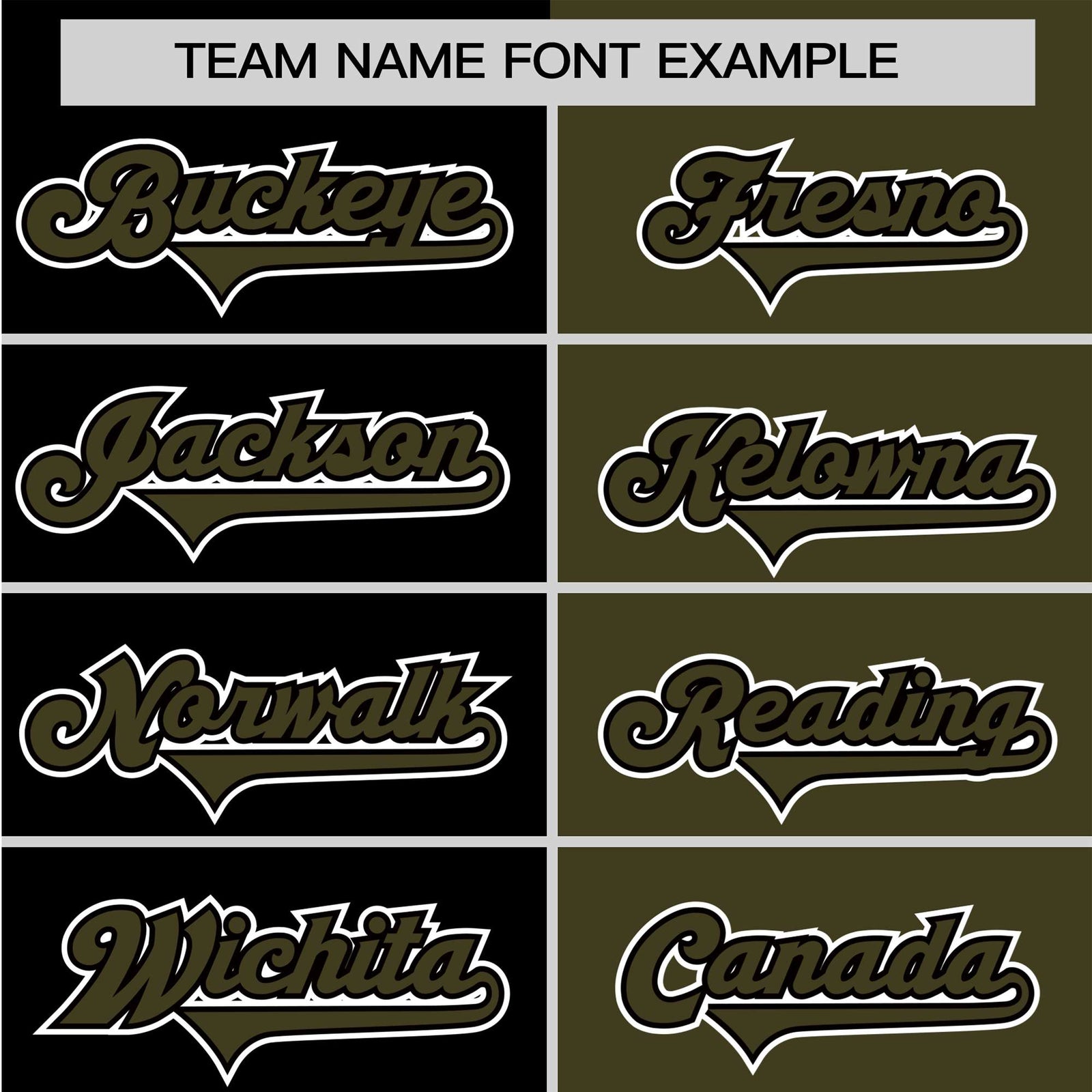 Custom Black Olive Authentic Split Fashion Baseball Jersey