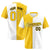 Custom Gold White Authentic Split Fashion Baseball Jersey