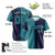 Custom Aqua Navy Authentic Split Fashion Baseball Jersey