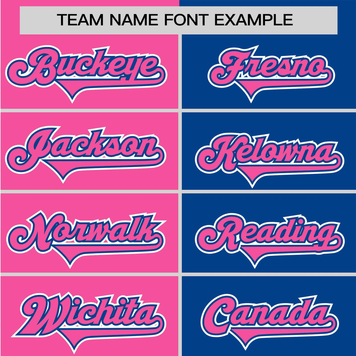 Custom Pink Royal Blue Authentic Split Fashion Baseball Jersey