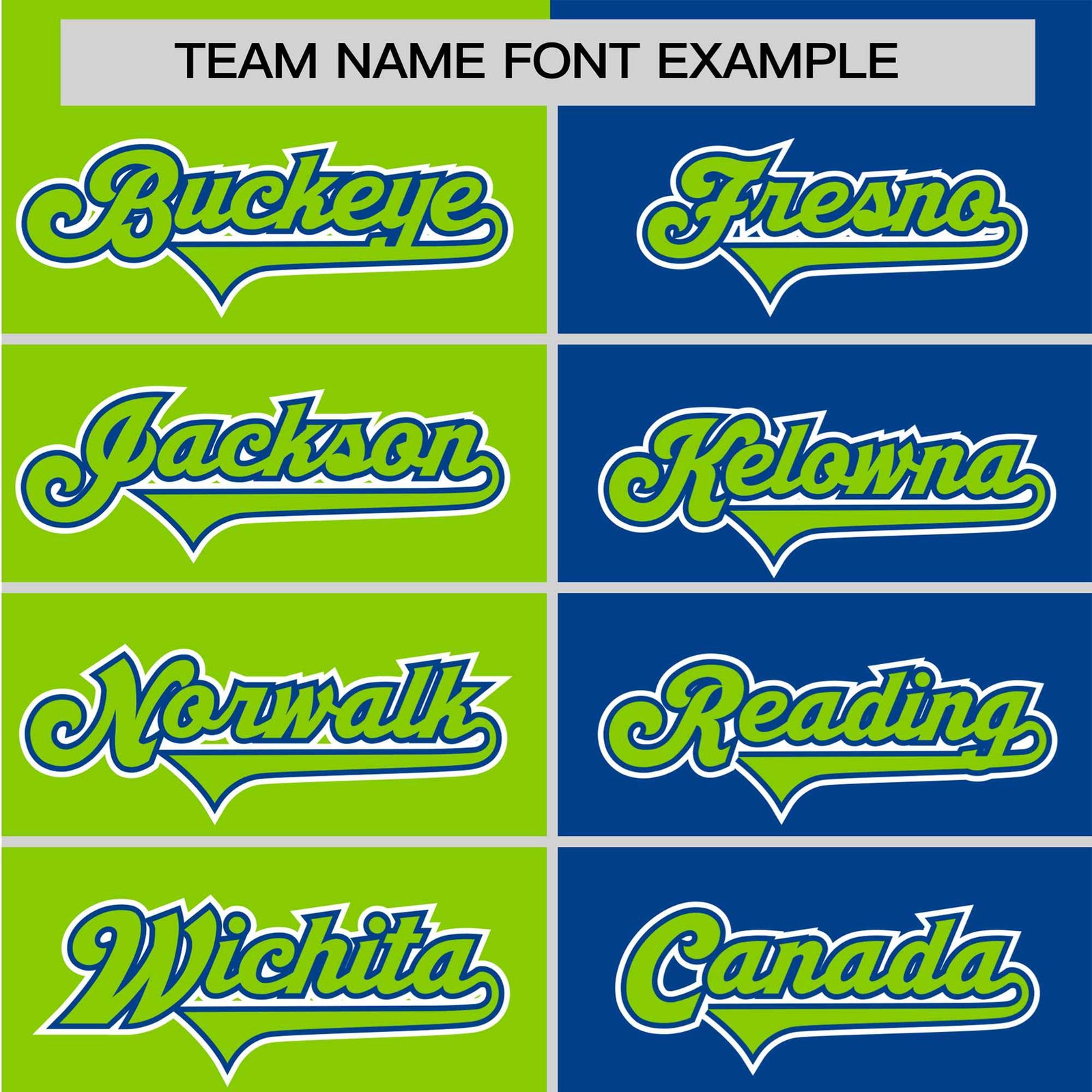 Custom Neon Green-Royal Blue Authentic Split Fashion Baseball Jersey
