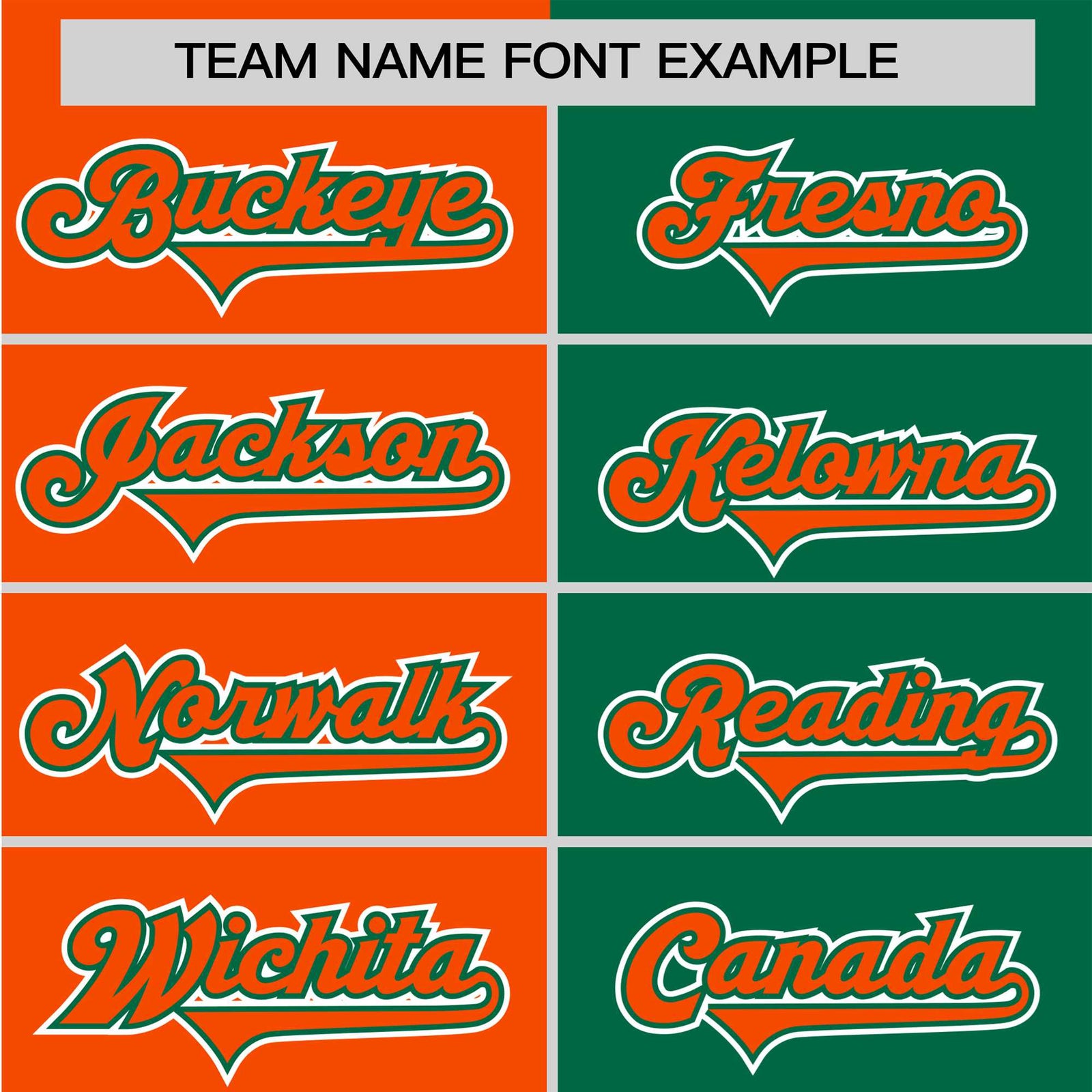 Custom Orange Kelly Green Authentic Split Fashion Baseball Jersey