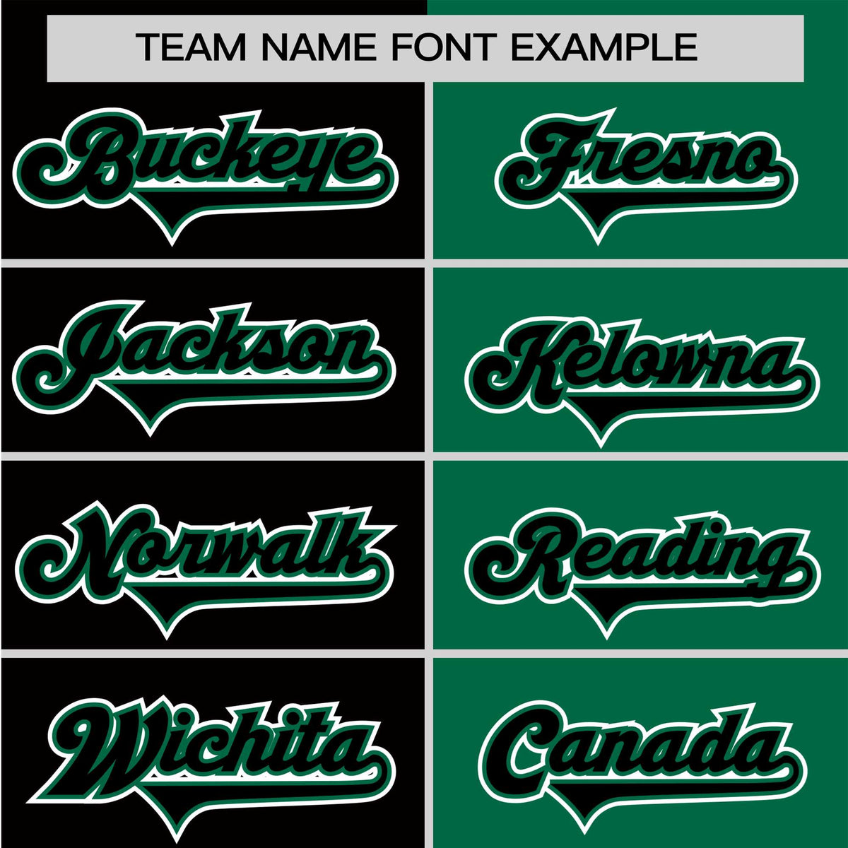 Custom Black Kelly Green Authentic Split Fashion Baseball Jersey