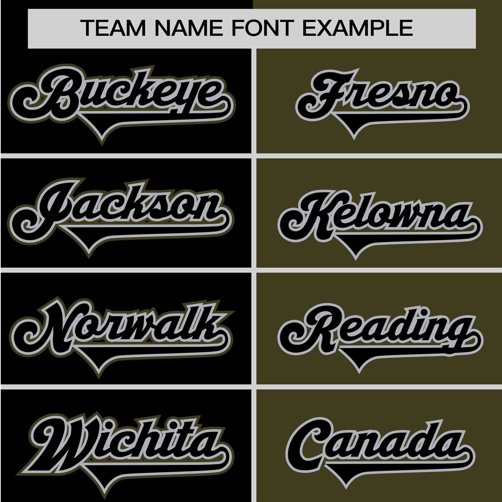 Custom Black Olive Authentic Split Fashion Baseball Jersey