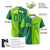 Custom Kelly Green-Neon Green Authentic Split Fashion Baseball Jersey