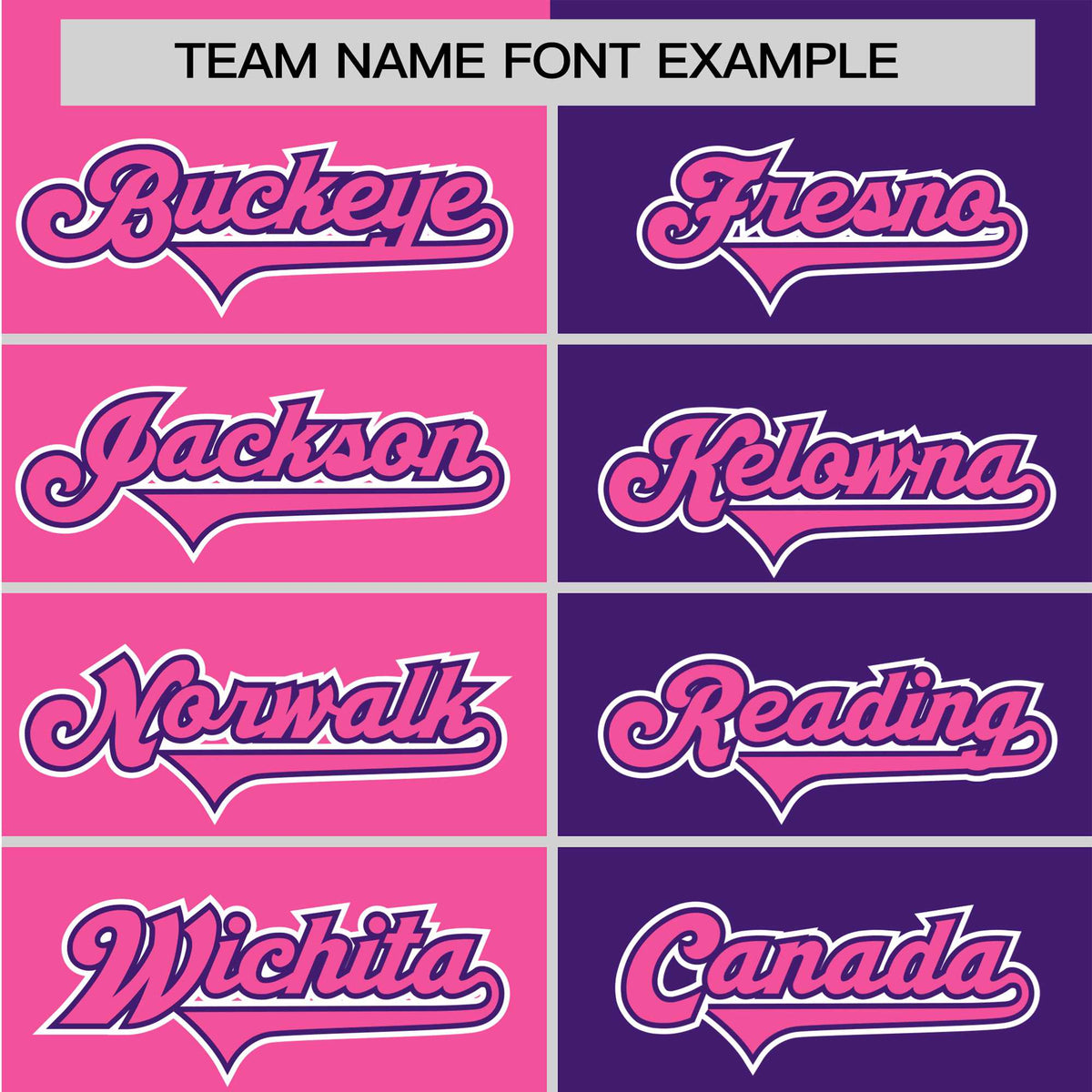 Custom Pink Purple Authentic Split Fashion Baseball Jersey