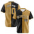 Custom Black Old Gold Authentic Split Fashion Baseball Jersey