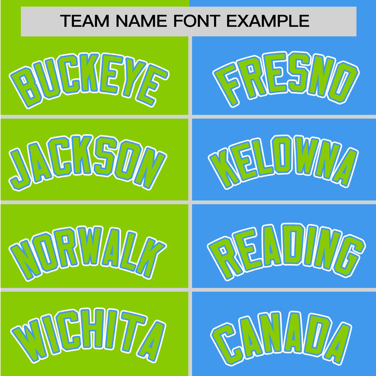 Custom Neon Green-Powder Blue Authentic Split Fashion Baseball Jersey