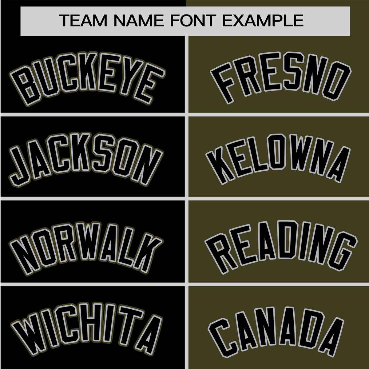 Custom Black Olive Authentic Split Fashion Baseball Jersey