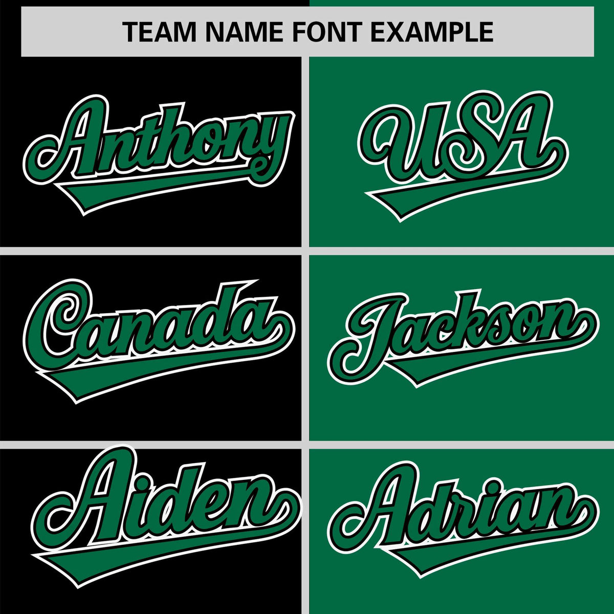 Custom Black Kelly Green Authentic Split Fashion Baseball Jersey