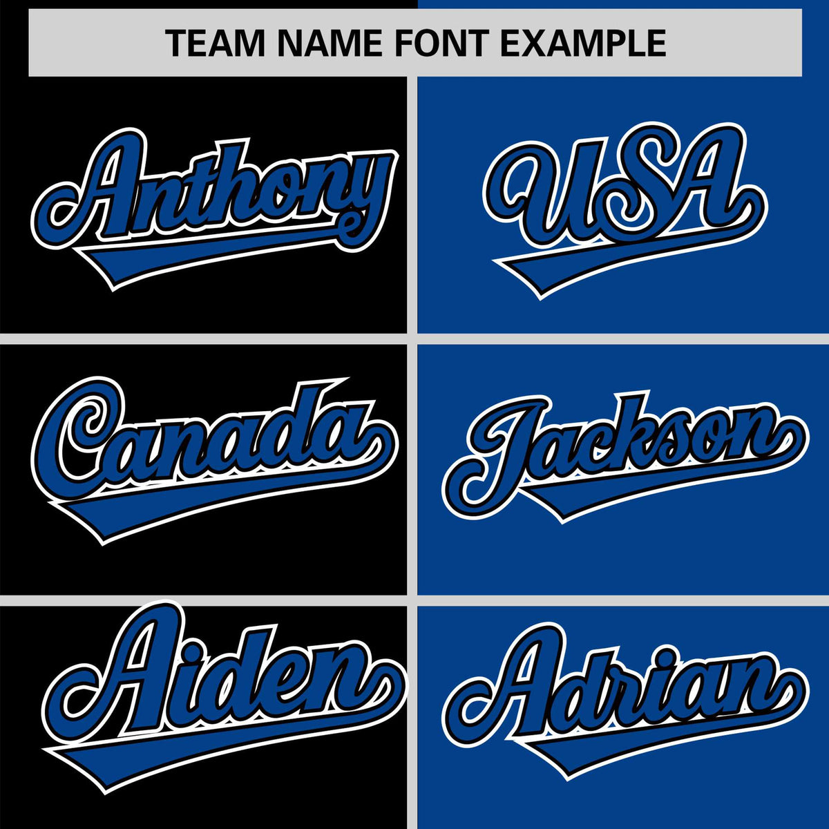 Custom Black Royal Blue Authentic Split Fashion Baseball Jersey