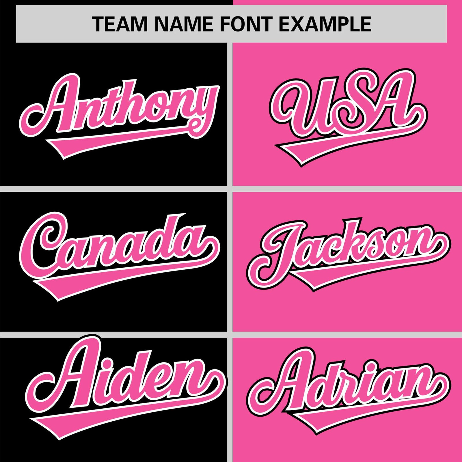 Custom Black Pink Authentic Split Fashion Baseball Jersey