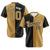 Custom Black Old Gold Authentic Split Fashion Baseball Jersey