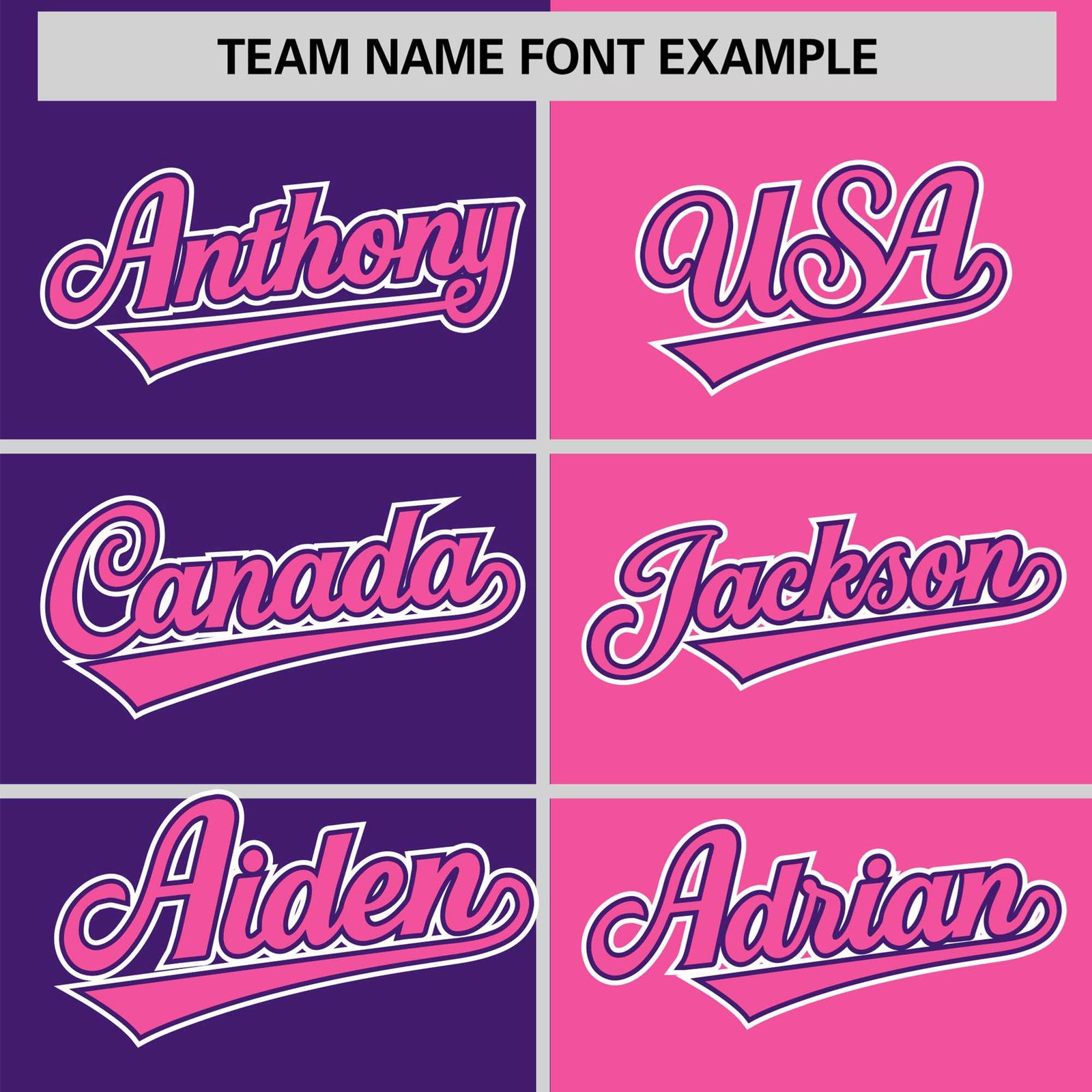 Custom Purple Pink Authentic Split Fashion Baseball Jersey