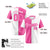 Custom Pink White Authentic Split Fashion Baseball Jersey