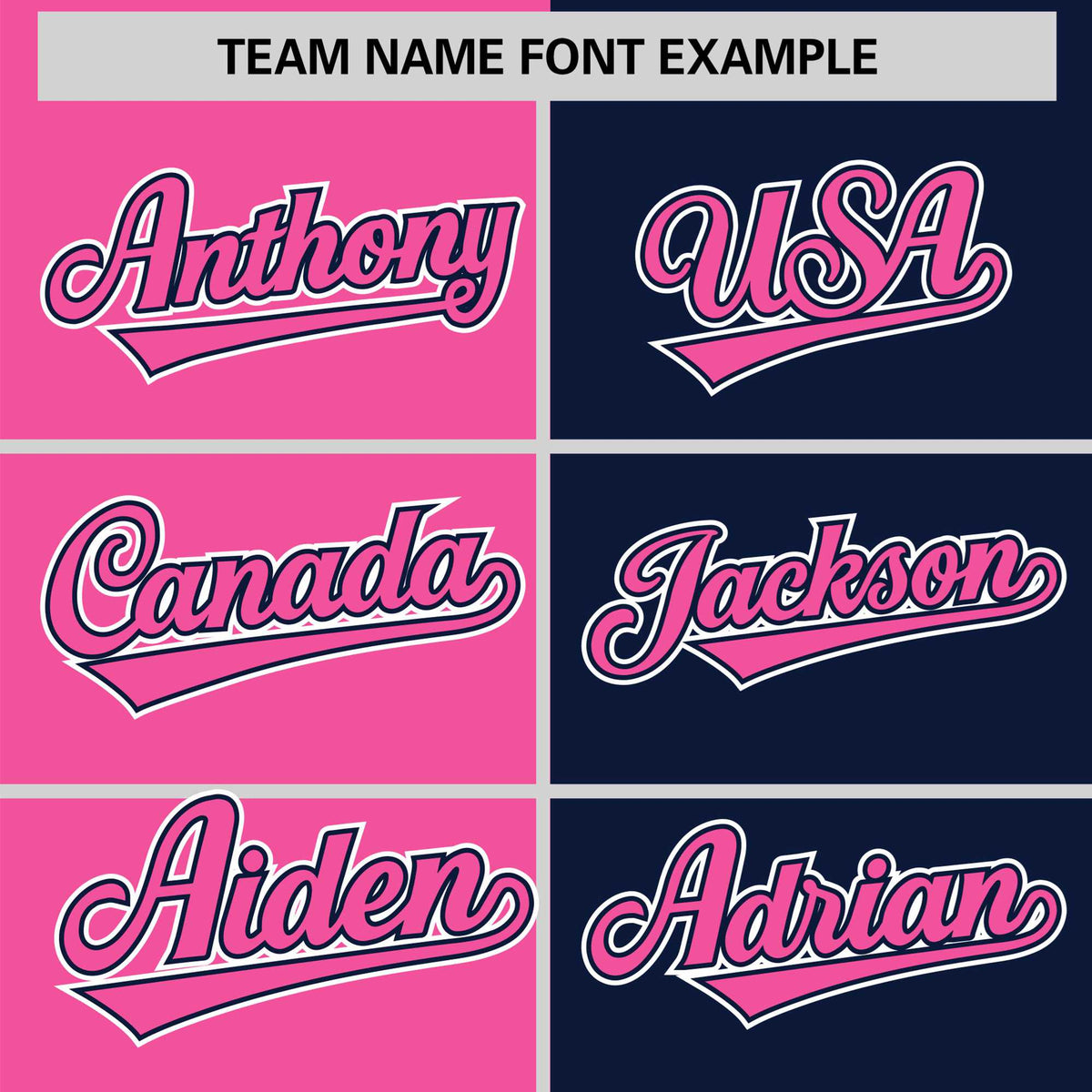 Custom Pink Navy Authentic Split Fashion Baseball Jersey