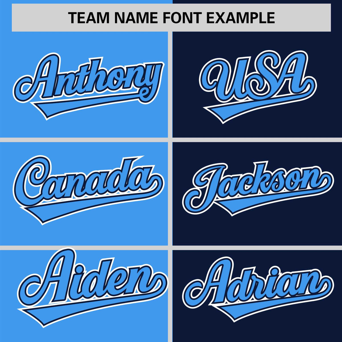 Custom Powder Blue Navy Authentic Split Fashion Baseball Jersey