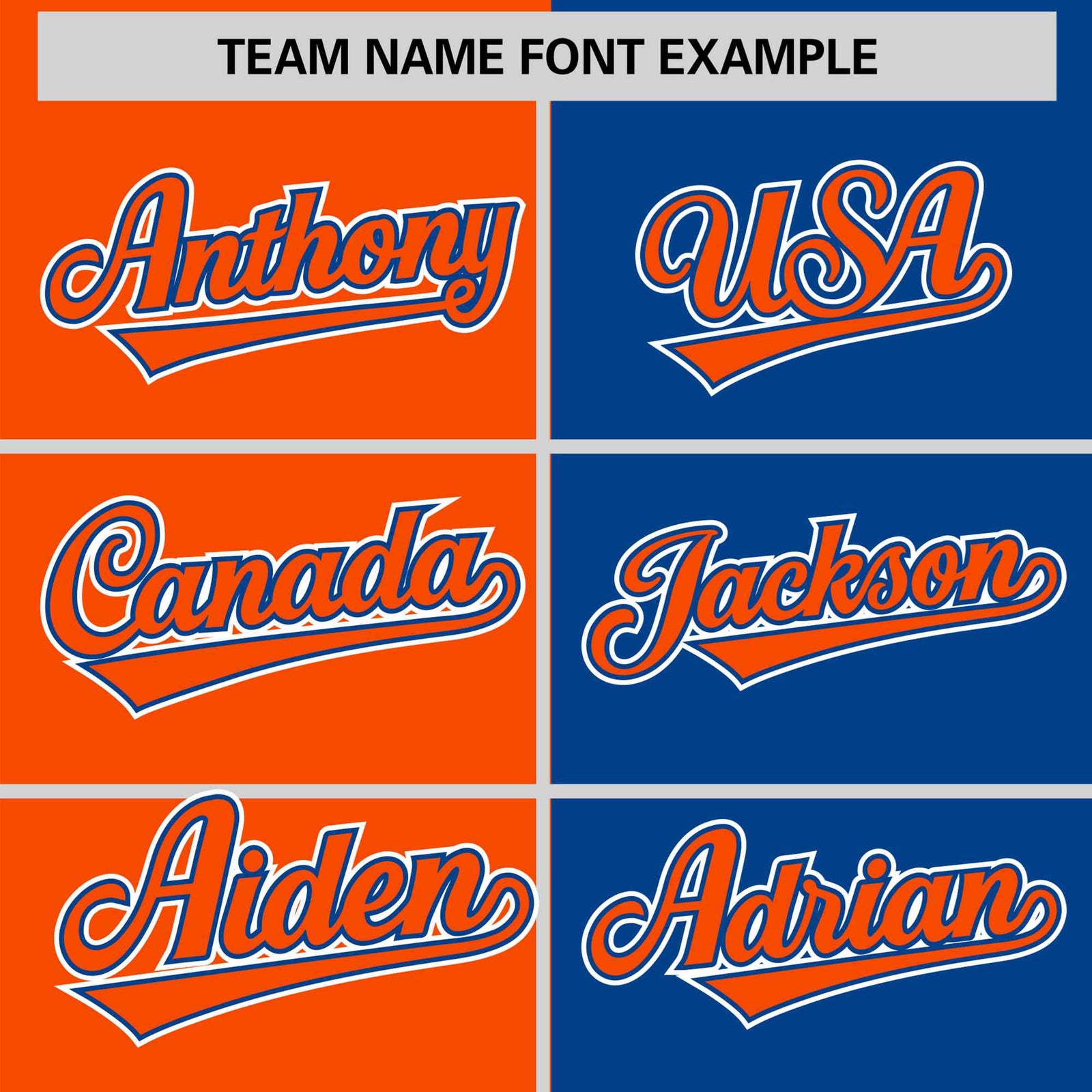 Custom Orange Royal Blue Authentic Split Fashion Baseball Jersey