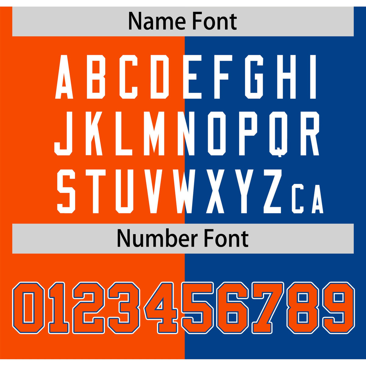 Custom Orange Royal Blue Authentic Split Fashion Baseball Jersey