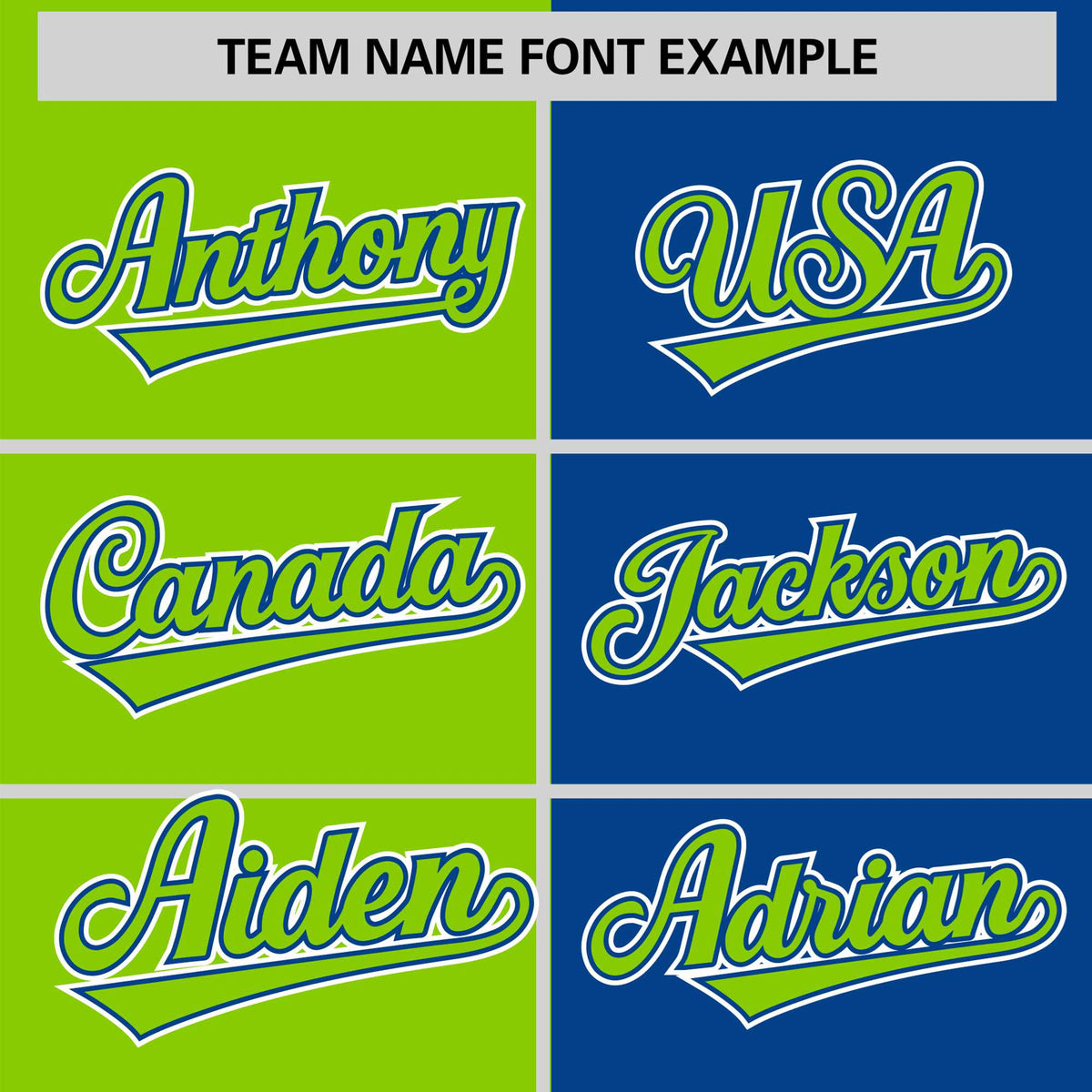 Custom Neon Green-Royal Blue Authentic Split Fashion Baseball Jersey