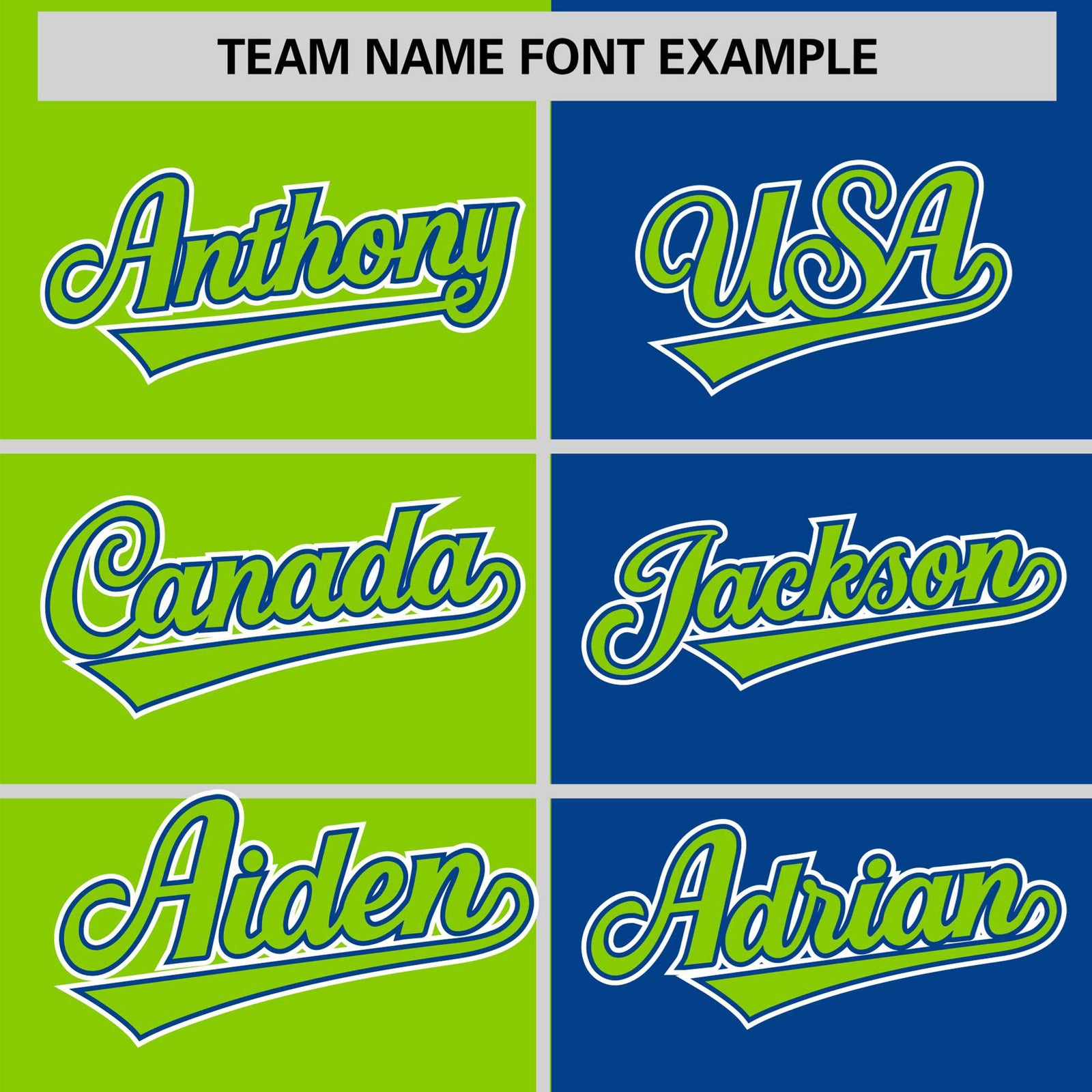 Custom Neon Green-Royal Blue Authentic Split Fashion Baseball Jersey