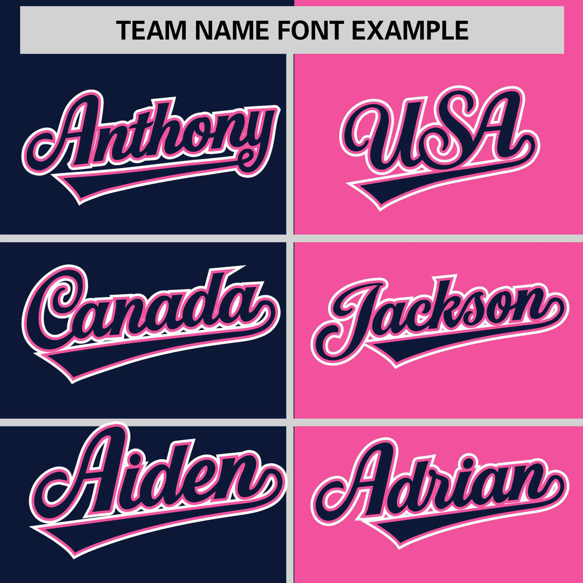 Custom Navy Pink Authentic Split Fashion Baseball Jersey