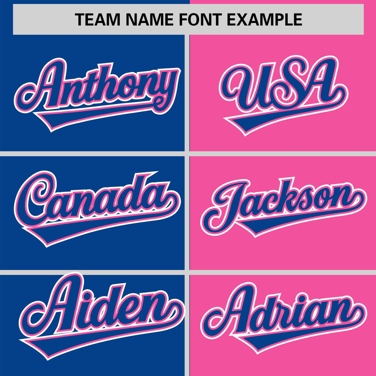 Custom Royal Blue Pink Authentic Split Fashion Baseball Jersey