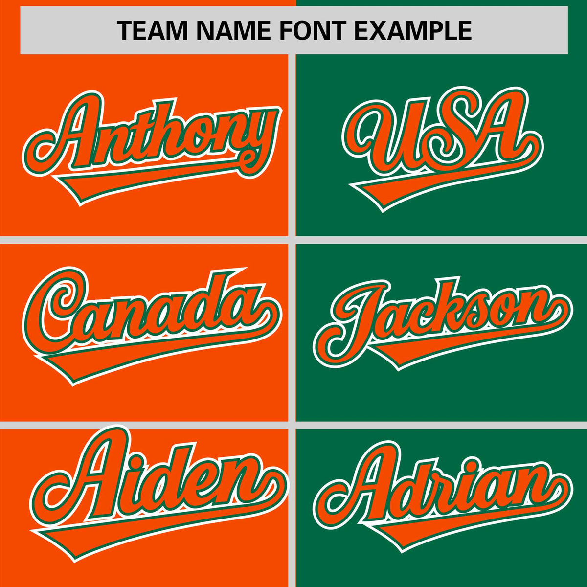 Custom Orange Kelly Green Authentic Split Fashion Baseball Jersey
