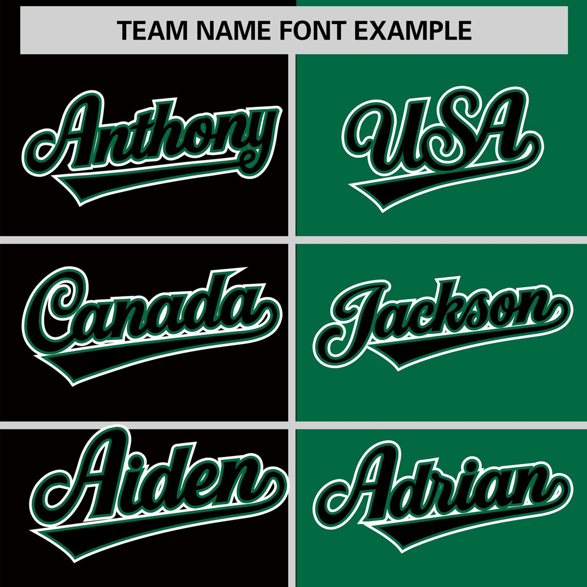 Custom Black Kelly Green Authentic Split Fashion Baseball Jersey