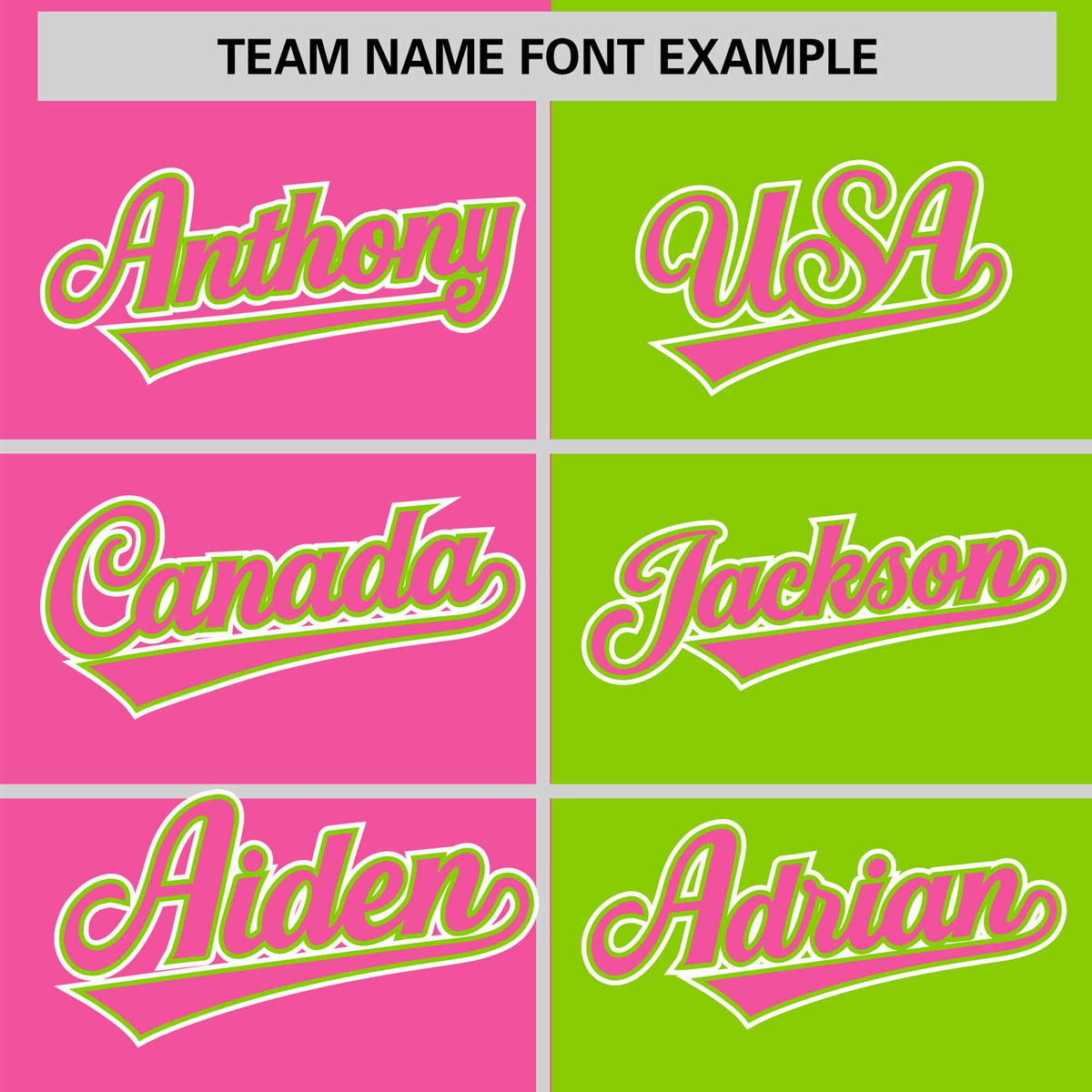 Custom Pink Neon Green Authentic Split Fashion Baseball Jersey