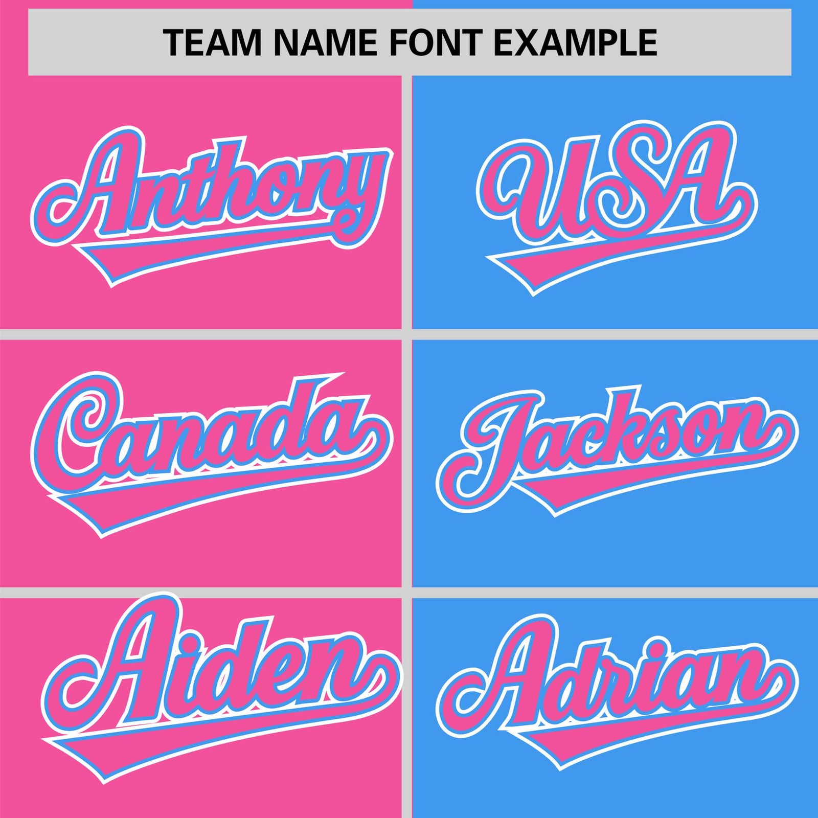 Custom Pink Powder Blue Authentic Split Fashion Baseball Jersey