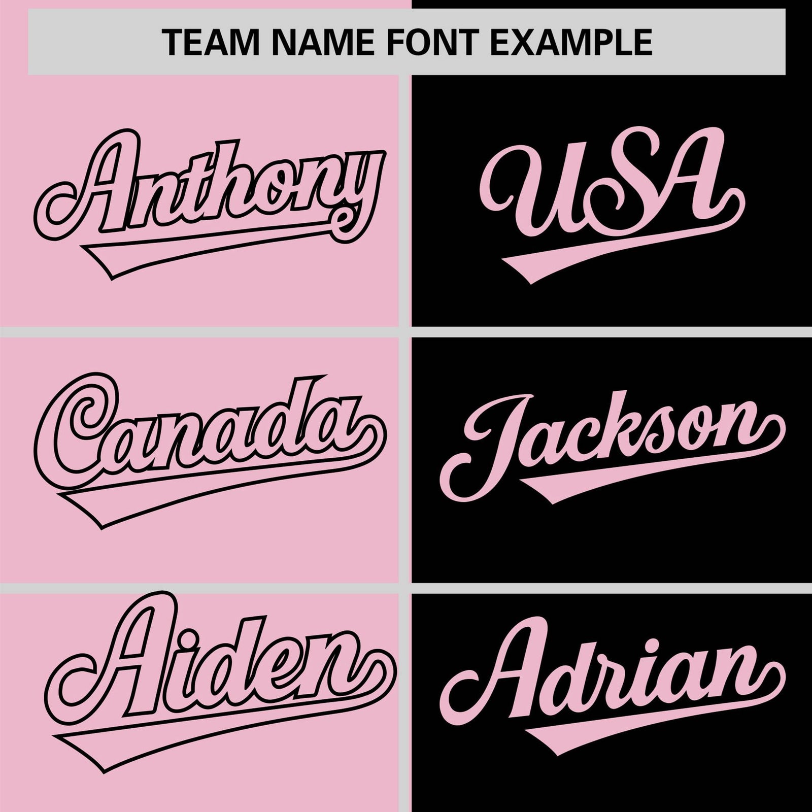 Custom Light Pink Black Authentic Split Fashion Baseball Jersey