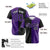 Custom Black Purple Authentic Split Fashion Baseball Jersey